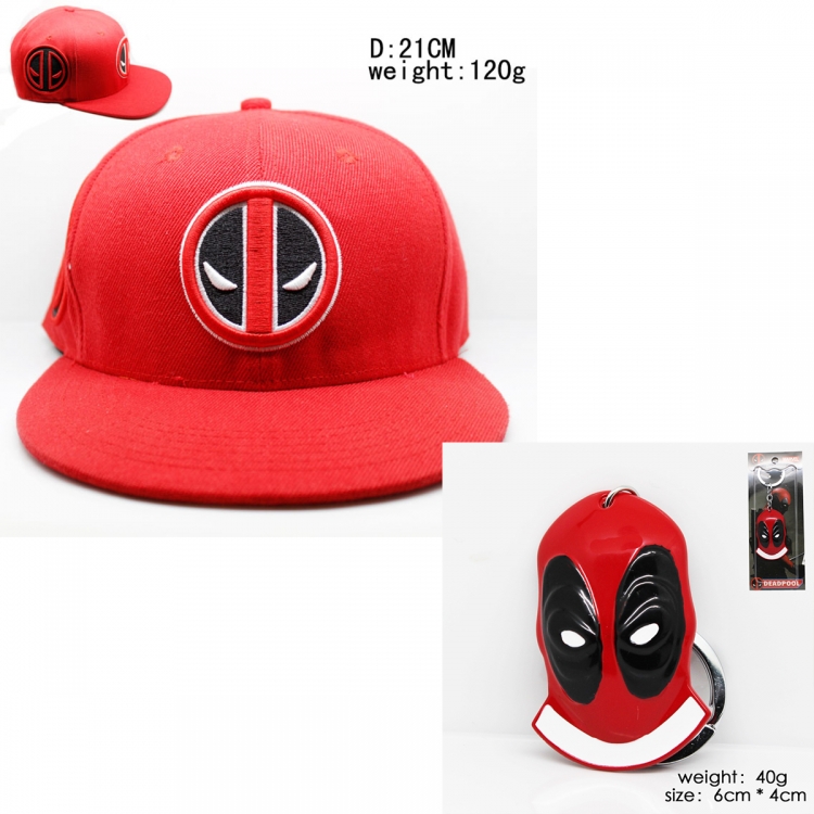 Deadpool Anime Baseball Cap Sun Hat   Keychain style B