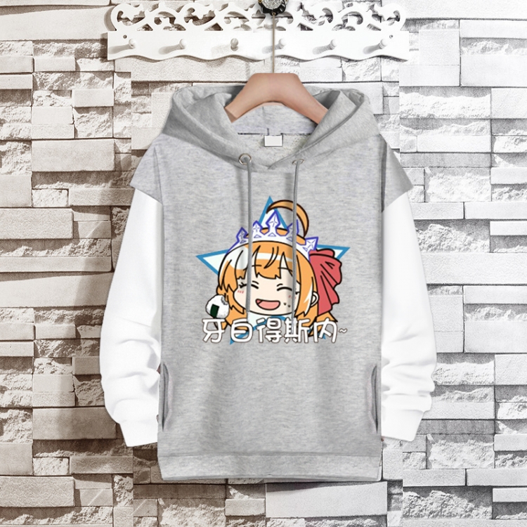 Genshin Impact  Anime fake two-piece thick hooded sweater from S to 3XL