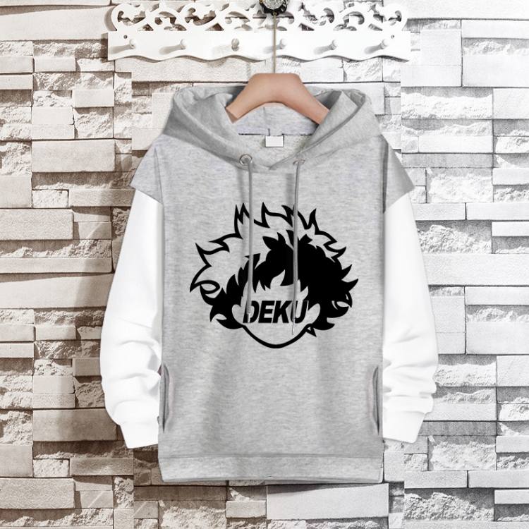 My Hero Academia Anime fake two-piece thick hooded sweater from S to 3XL