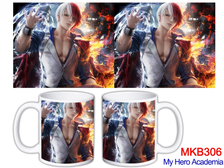 My Hero Academia Anime color printing ceramic mug cup price for 5 pcs  MKB-306