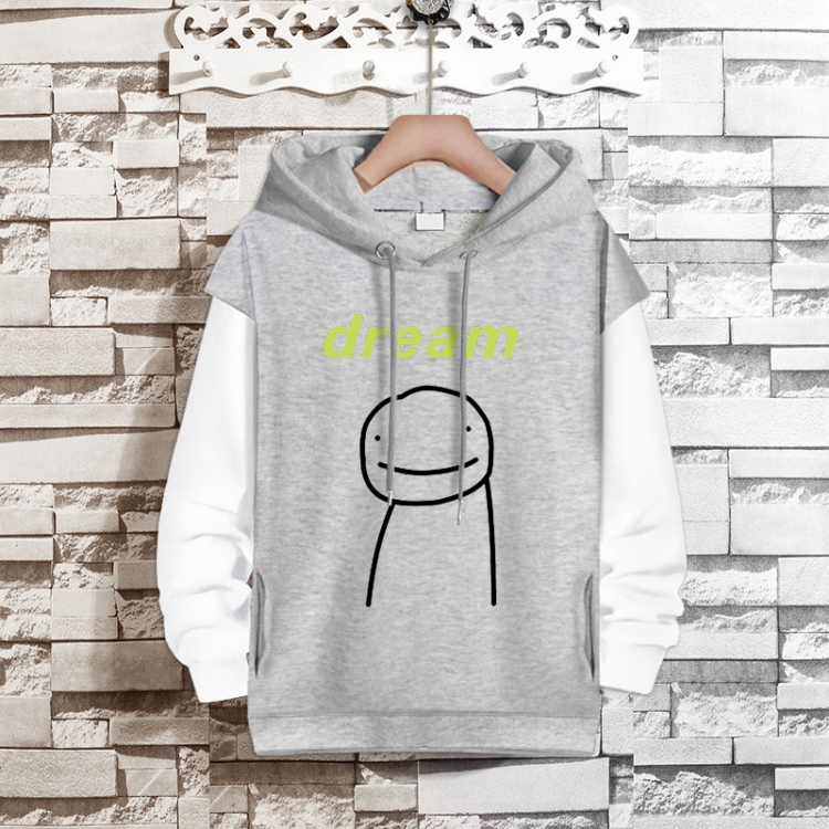 Dreamwastaken  fake two-piece thick hooded sweater from S to 3XL