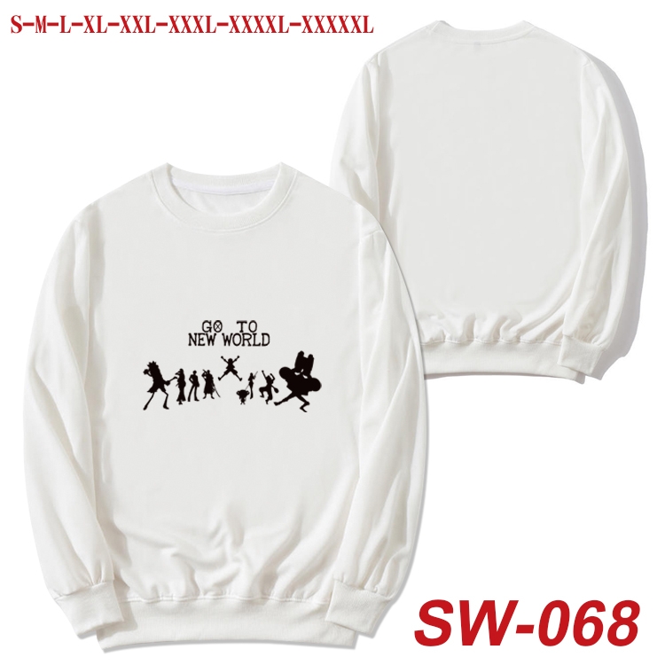 One Piece Anime autumn thin round neck sweater Hoodie from S to 5XL  SW-068