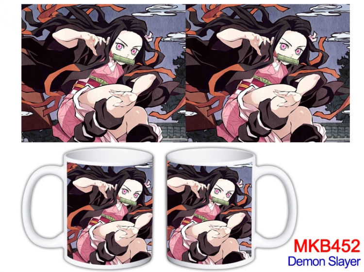 Demon Slayer Kimets Anime color printing ceramic mug cup price for 5 pcs  MKB-369