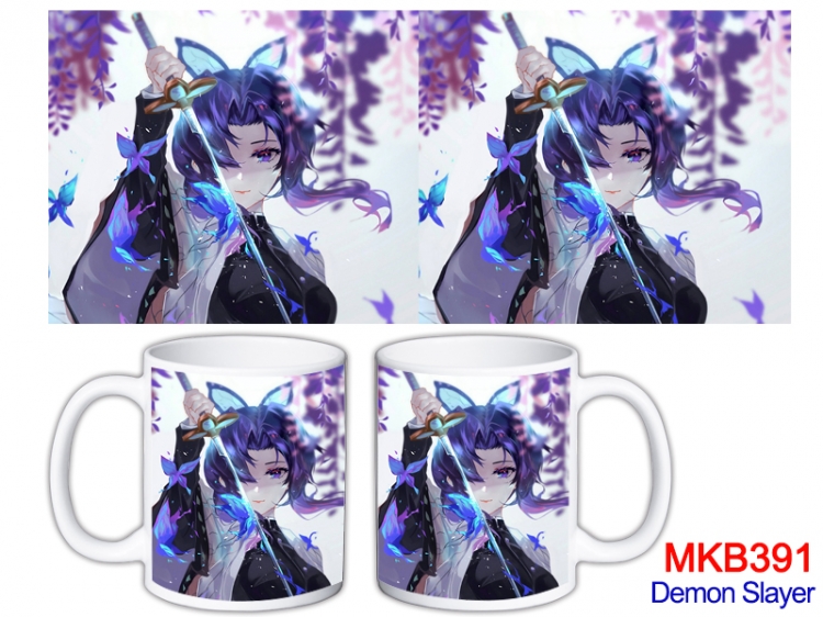 Demon Slayer Kimets Anime color printing ceramic mug cup price for 5 pcs  MKB-391