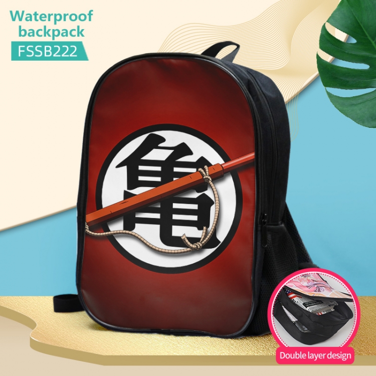 DRAGON BALL Anime double-layer waterproof schoolbag about 40×30×17cm FSSB222