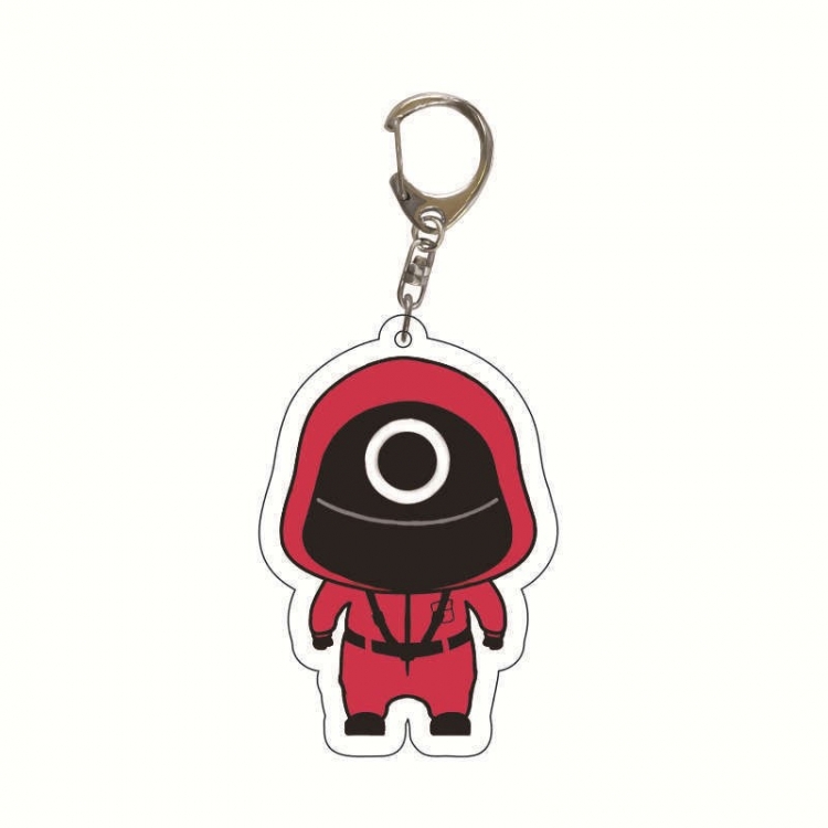 Squid Game Anime acrylic Key Chain  price for 5 pcs 