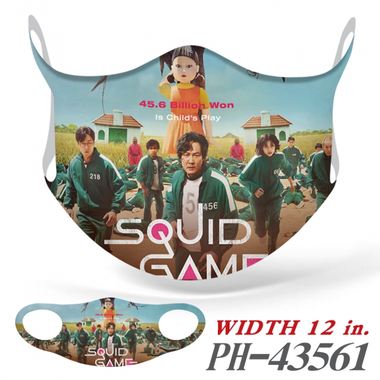 Squid Game COS full-color seamless ice silk monolithic mask price for 5 pcs PH-43561A