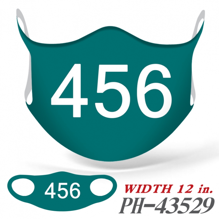 Squid Game COS full-color seamless ice silk monolithic mask price for 5 pcs PH-43529A