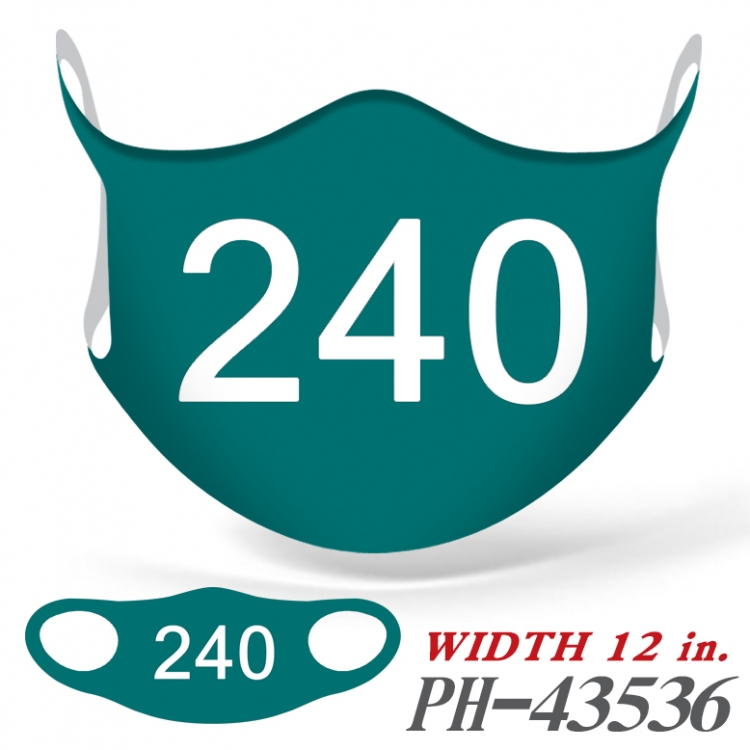 Squid Game COS full-color seamless ice silk monolithic mask price for 5 pcs  PH-43536A