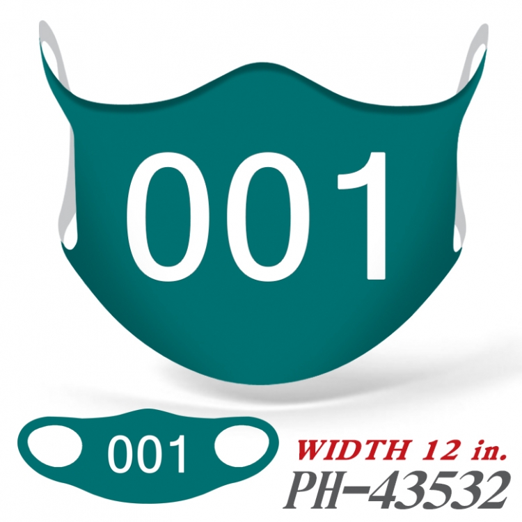 Squid Game COS full-color seamless ice silk monolithic mask price for 5 pcs PH-43532A