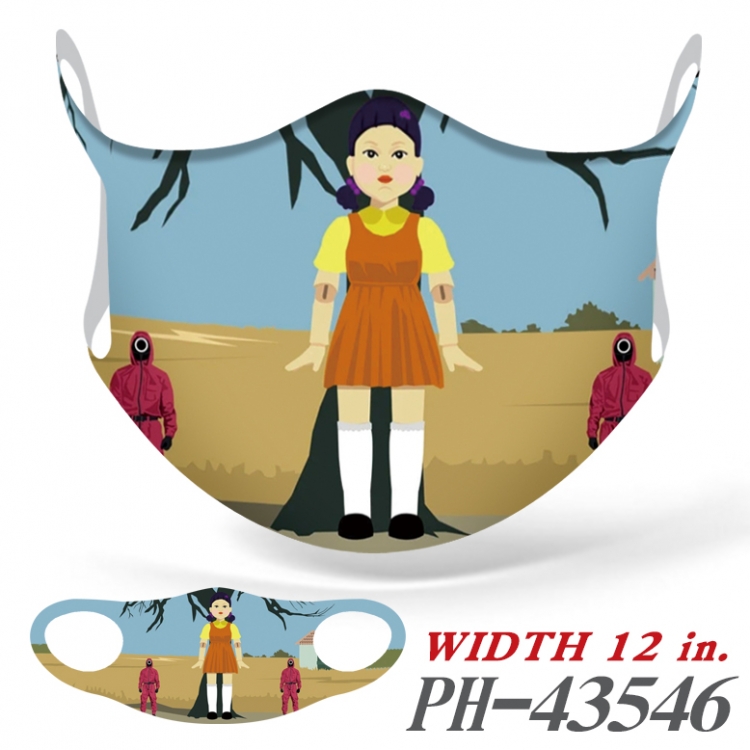 Squid Game COS full-color seamless ice silk monolithic mask price for 5 pcs PH-43546A