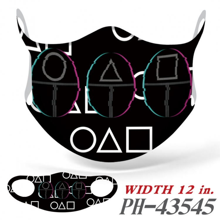 Squid Game COS full-color seamless ice silk monolithic mask price for 5 pcs  PH-43545A