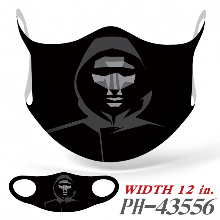 Squid Game COS full-color seamless ice silk monolithic mask price for 5 pcs  PH-43556A
