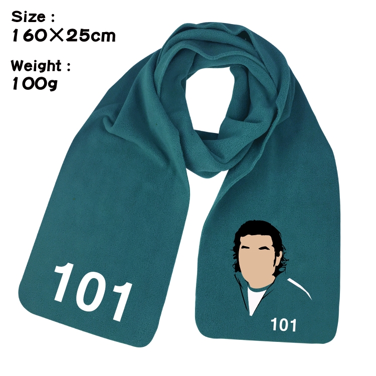 Squid Game Peripheral printed warm scarf shawl 160x25cm