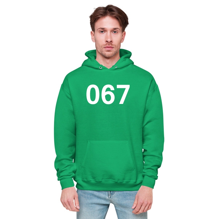 Squid Game Fleece padded hooded pullover sweater 067