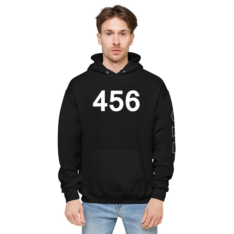 Squid Game Fleece padded hooded pullover sweater 456