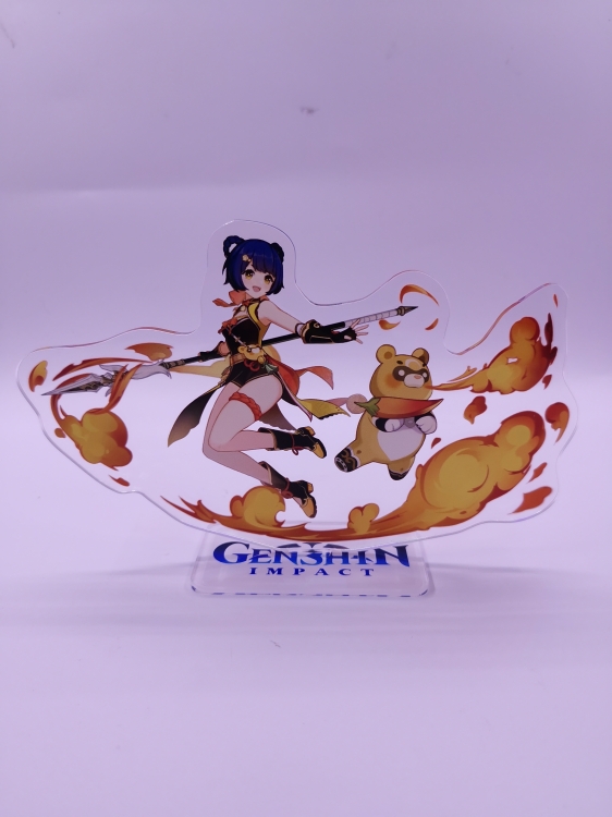 Genshin Impact  Anime  Acrylic  keychain Standing Plates  2411