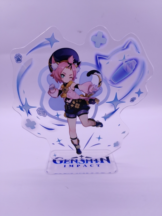 Genshin Impact  Anime  Acrylic  keychain Standing Plates 2515