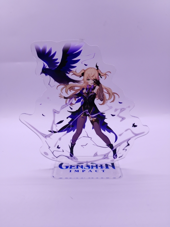 Genshin Impact  Anime  Acrylic  keychain Standing Plates 520