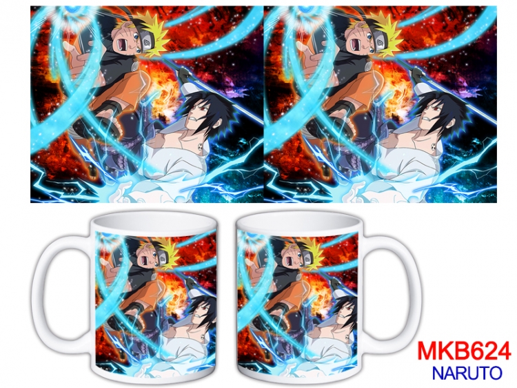 Naruto Anime color printing ceramic mug cup price for 5 pcs MKB-624