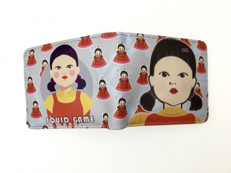 Squid Game two fold  Short wallet 11X9.5CM 60G