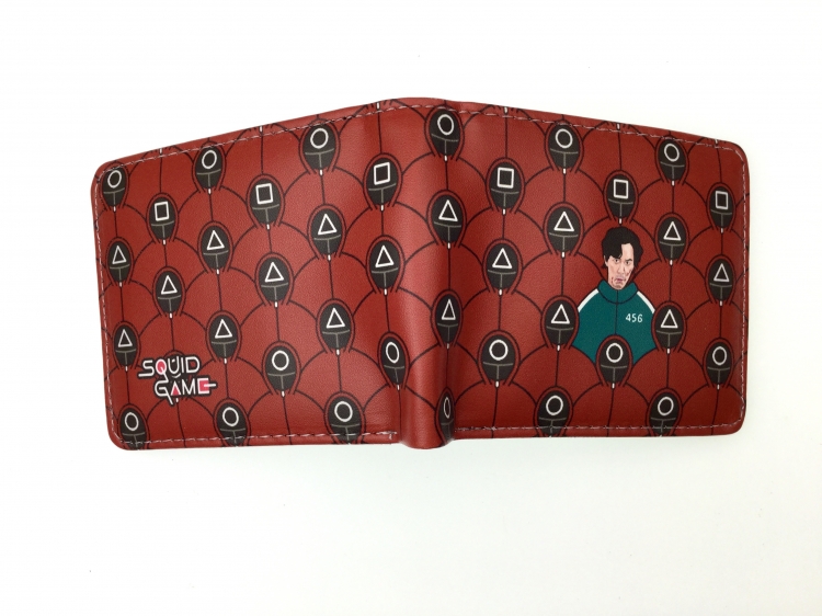 Squid Game two fold  Short wallet 11X9.5CM 60G