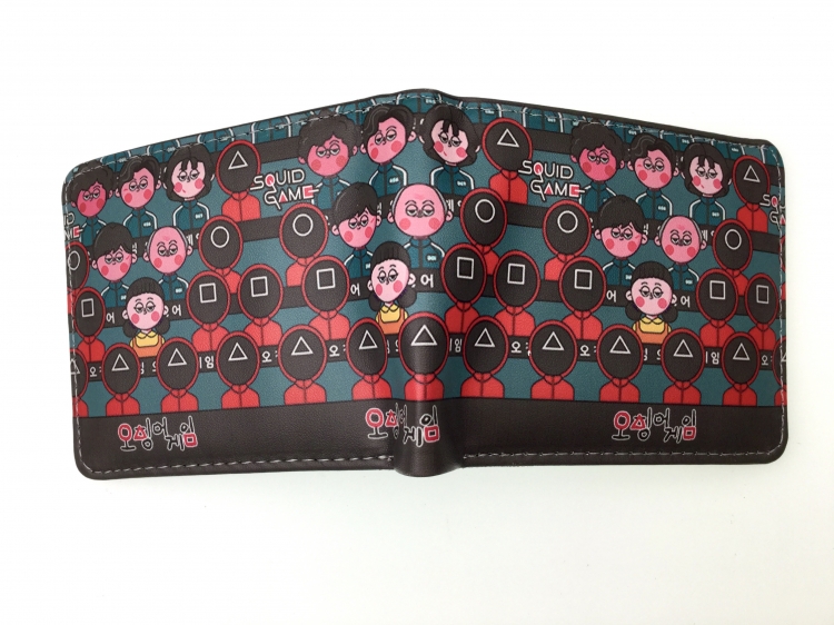 Squid Game two fold  Short wallet 11X9.5CM 60G
