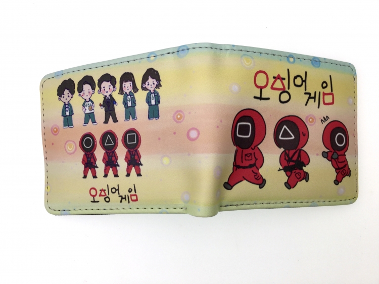 Squid Game two fold  Short wallet 11X9.5CM 60G