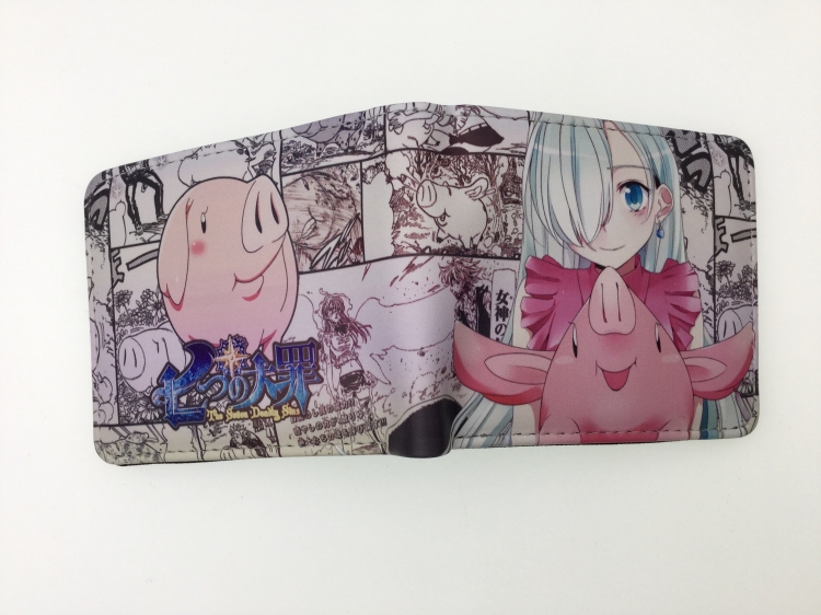 The Seven Deadly Sins two fold  Short wallet 11X9.5CM 60G 