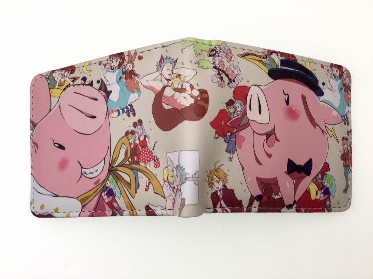 The Seven Deadly Sins two fold  Short wallet 11X9.5CM 60G 