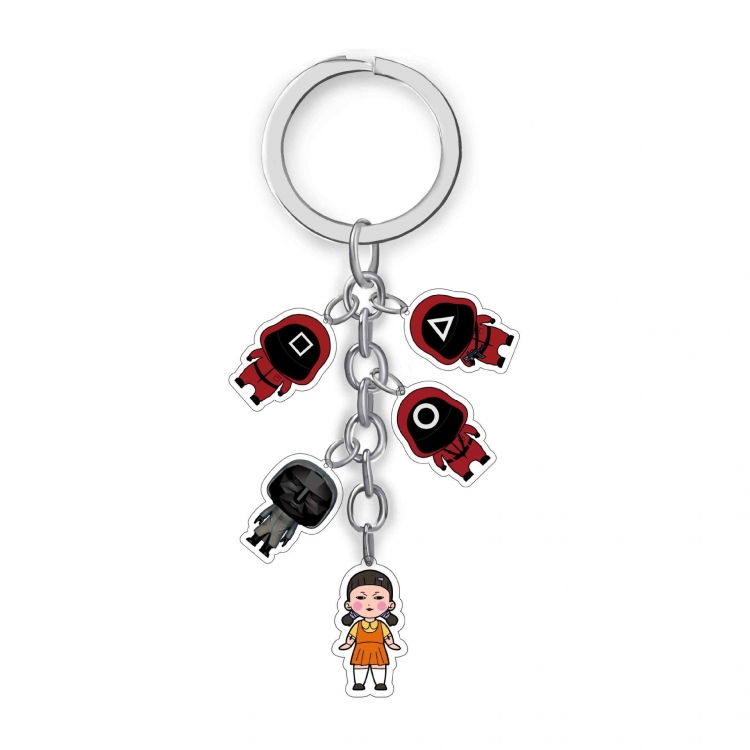 Squid Game Anime acrylic Key Chain  price for 5 pcs A308