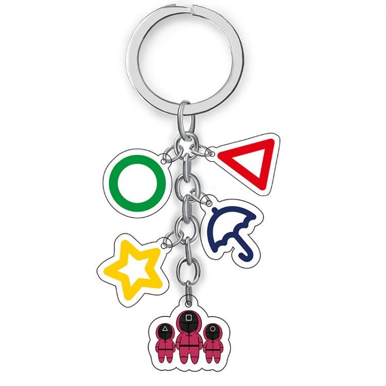 Squid Game Anime acrylic Key Chain  price for 5 pcs  A310