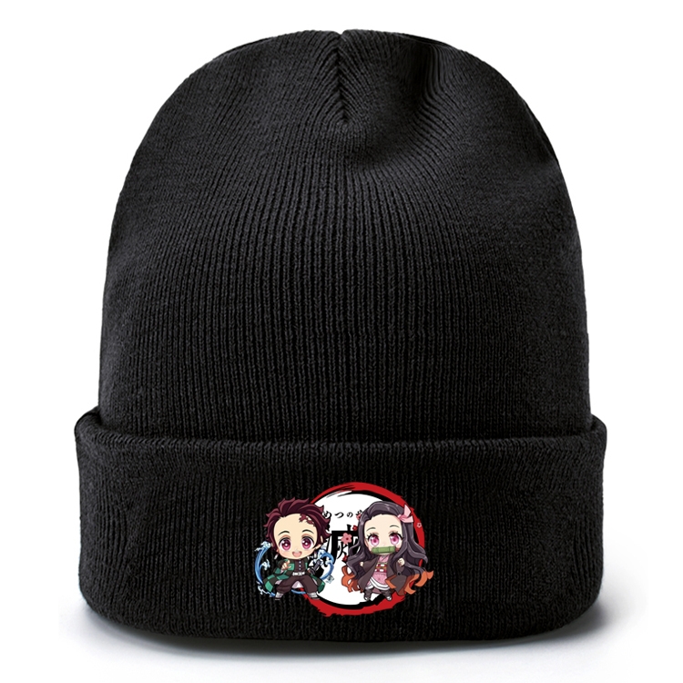 Demon Slayer Kimets Anime knitted hat woolen hat