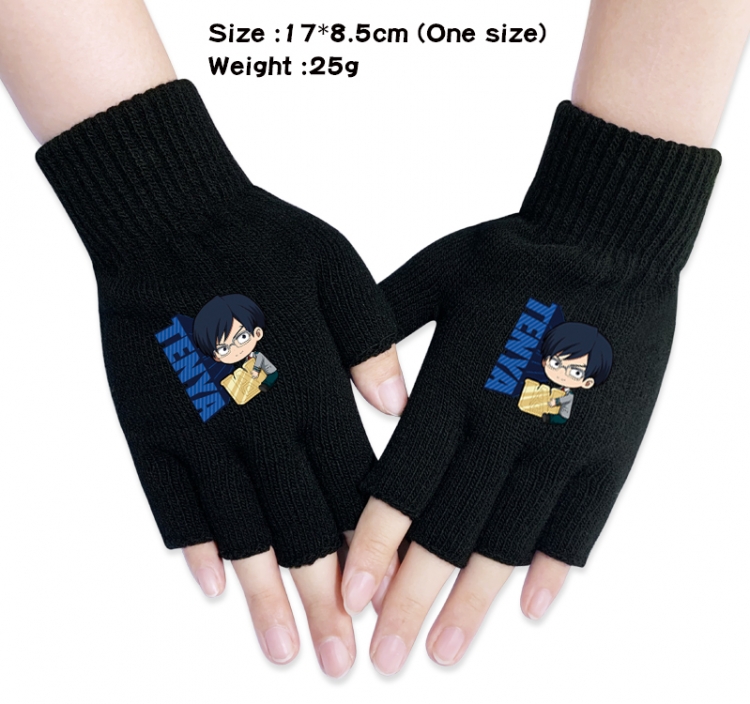 My Hero Academia  Anime knitted half finger gloves 17x8.5cm