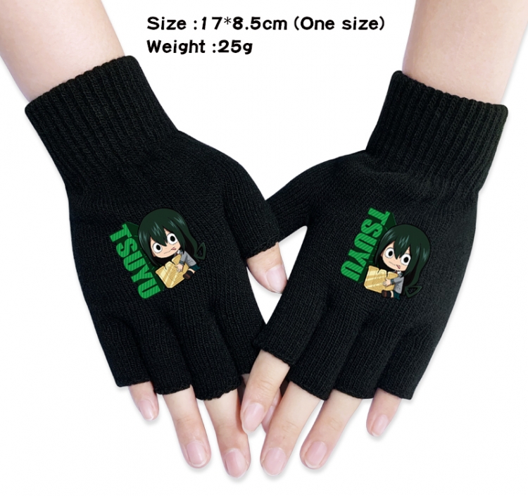 My Hero Academia  Anime knitted half finger gloves 17x8.5cm