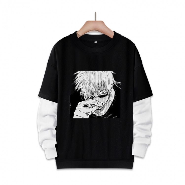 Jujutsu Kaisen  Anime fake two-piece thick round neck sweater from S to 3XL