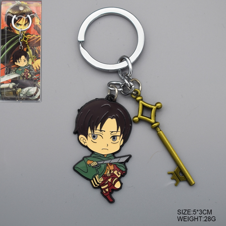 Shingeki no Kyojin Anime Cartoon Keychain School Bag Pendant