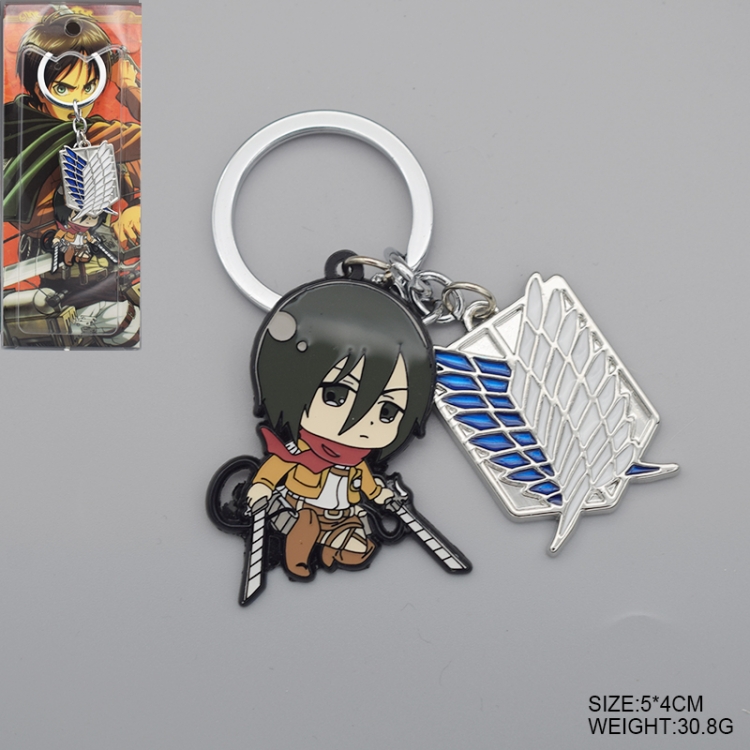 Shingeki no Kyojin Anime Cartoon Keychain School Bag Pendant