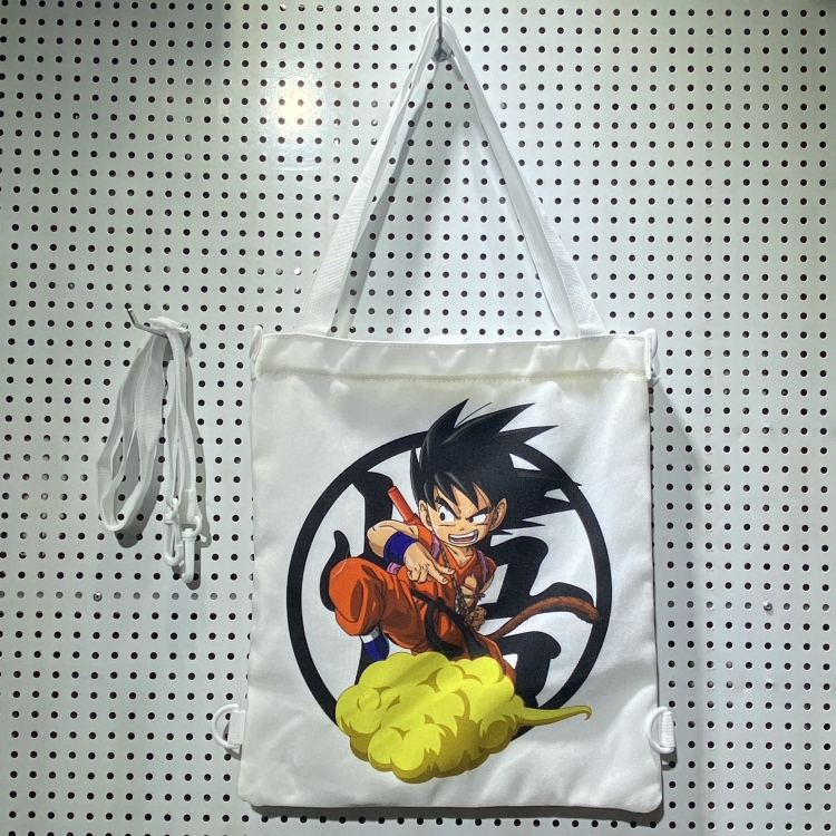 DRAGON BALL Double-sided color picture canvas shoulder bag storage bag 33X32cm