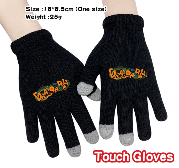 DRAGON BALL Anime knitted full finger gloves 18X8.5CM