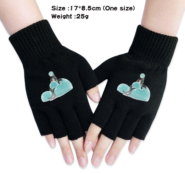 That Time I Got Slim Anime knitted half finger gloves 17x8.5cm