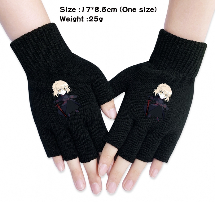Fate/Grand Order  Anime knitted half finger gloves 17x8.5cm