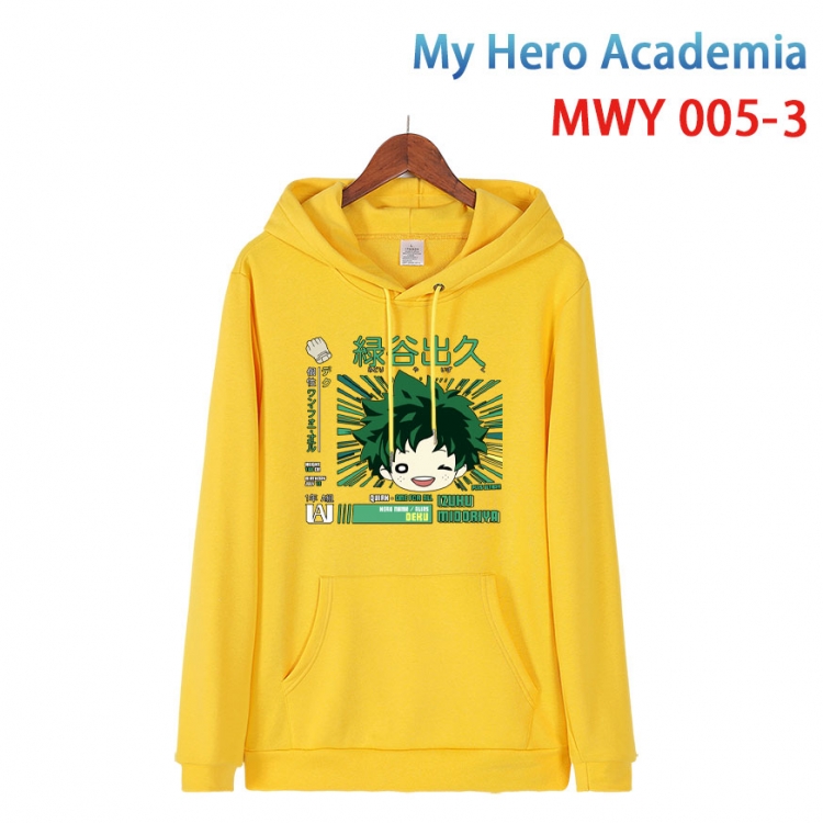 My Hero Academia Pure cotton casual sweater with Hoodie  from S to 4XL MWY 005 3