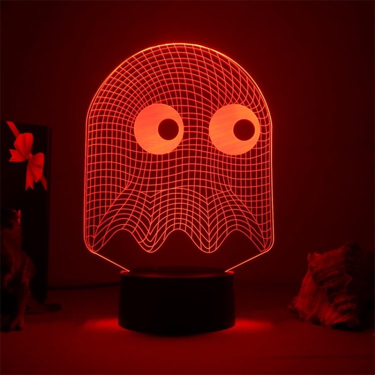 Brawl Stars European  3D night light USB touch switch colorful acrylic table lamp BLACK BASE  4514