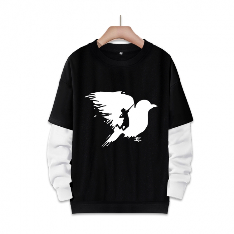 Haikyuu!!  Anime fake two-piece thick round neck sweater from S to 3XL