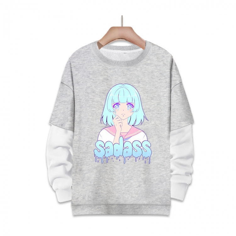Re:Zero kara Hajimeru Isekai Seikatsu Anime fake two-piece thick round neck sweater from S to 3XL