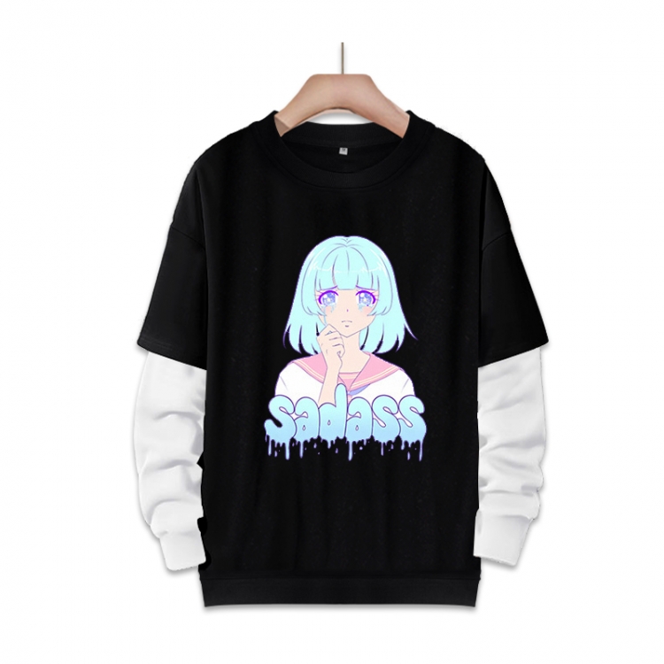 Re:Zero kara Hajimeru Isekai Seikatsu Anime fake two-piece thick round neck sweater from S to 3XL