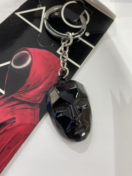 Squid game Animation metal keychain pendant price for 5 pcs