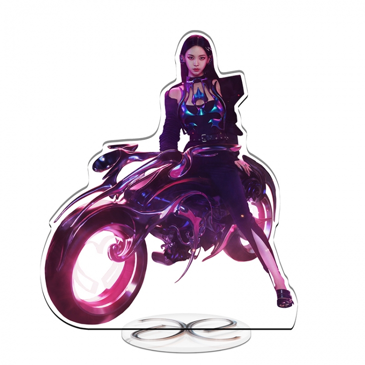 AESPA Korean girl group   acrylic Standing Plates Keychain