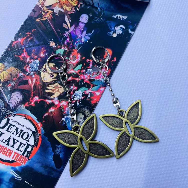 Demon Slayer Kimets Anime peripheral earrings pendant jewelry 1924